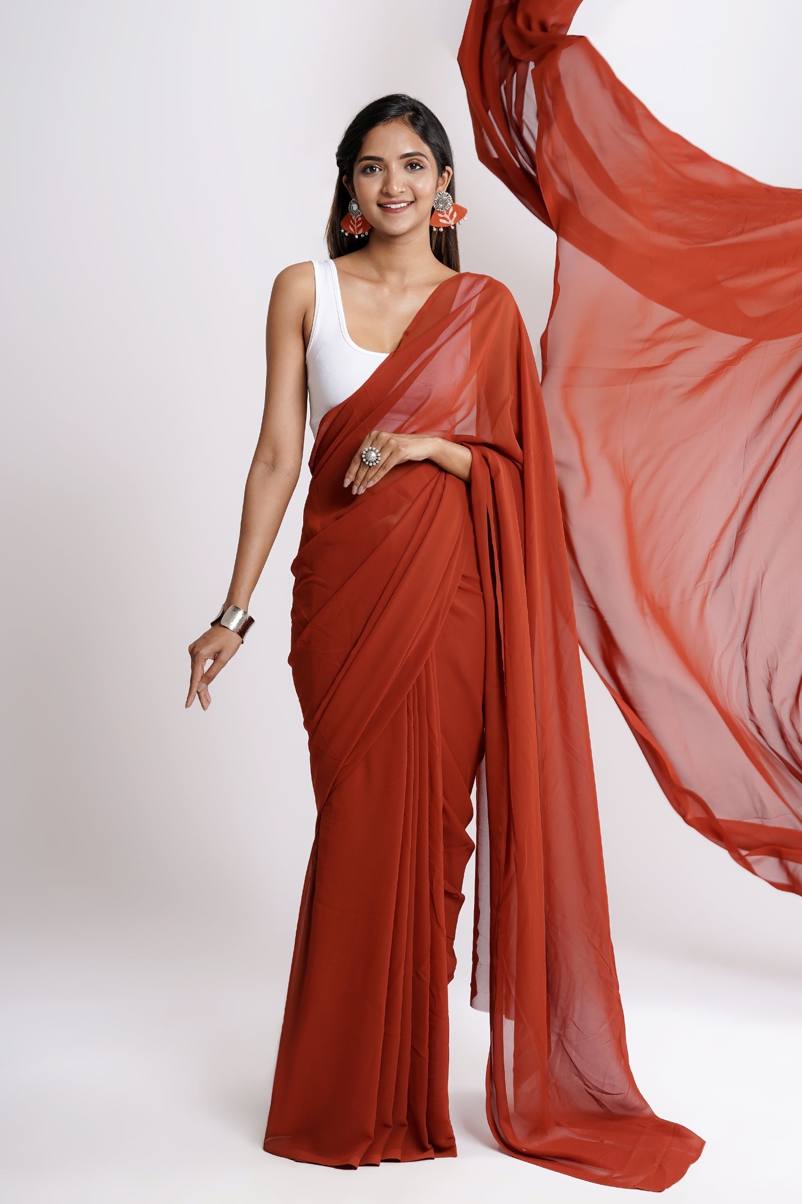 Teejh Meghna  Georgette Saree