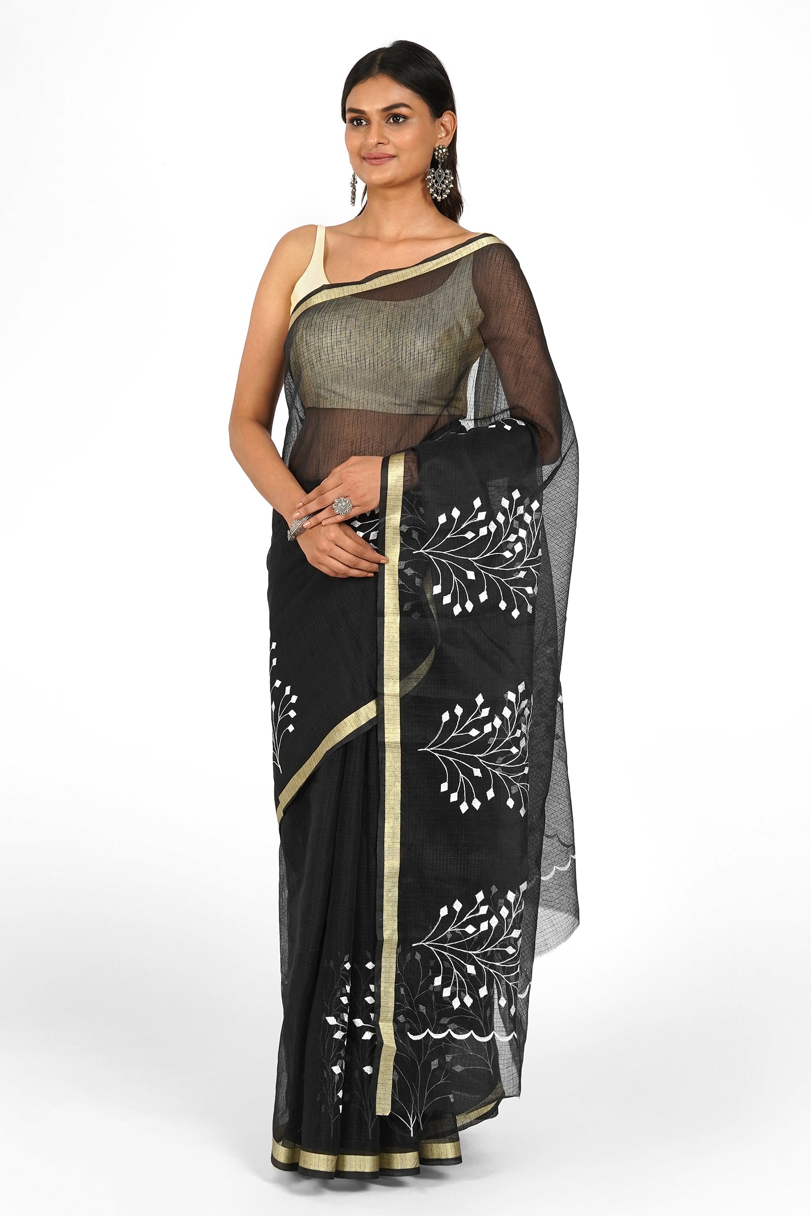 Teejh Avani Kota Embroidered Saree