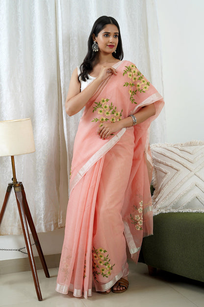 Teejh Rhea Kota Embroidered Saree