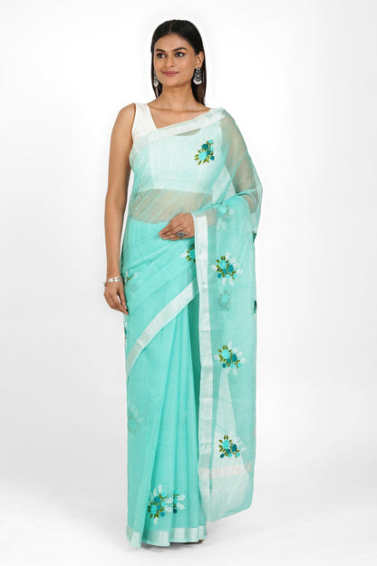 Teejh Preksha Kota Embroidered Saree