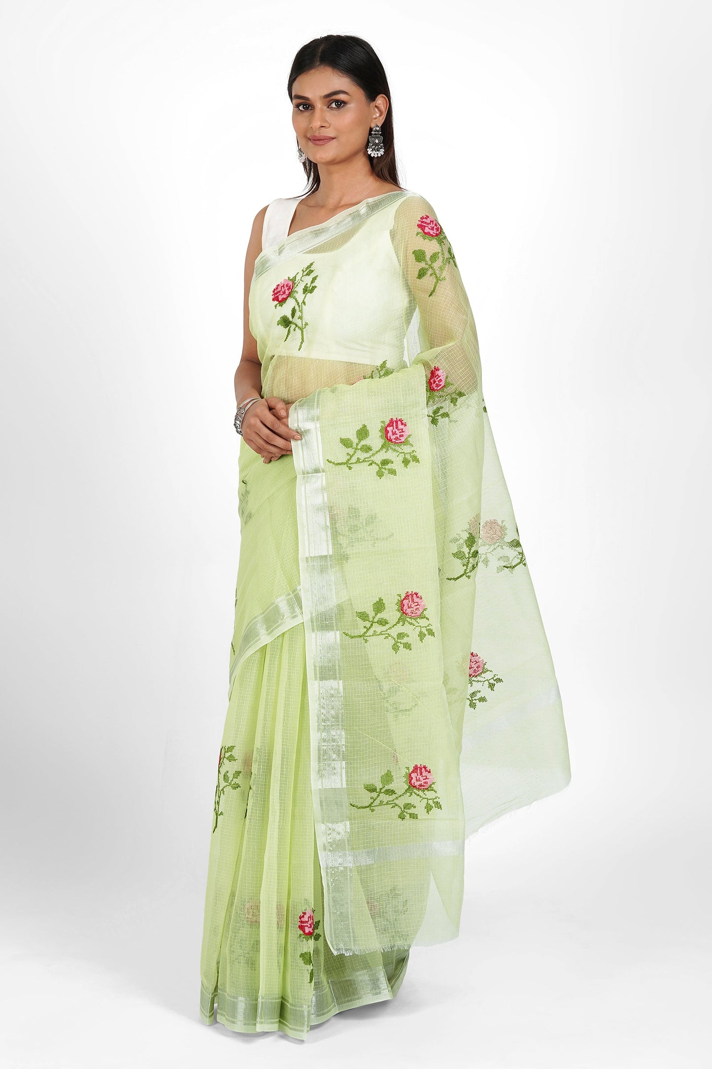 Teejh Jiya Kota Embroidered Saree
