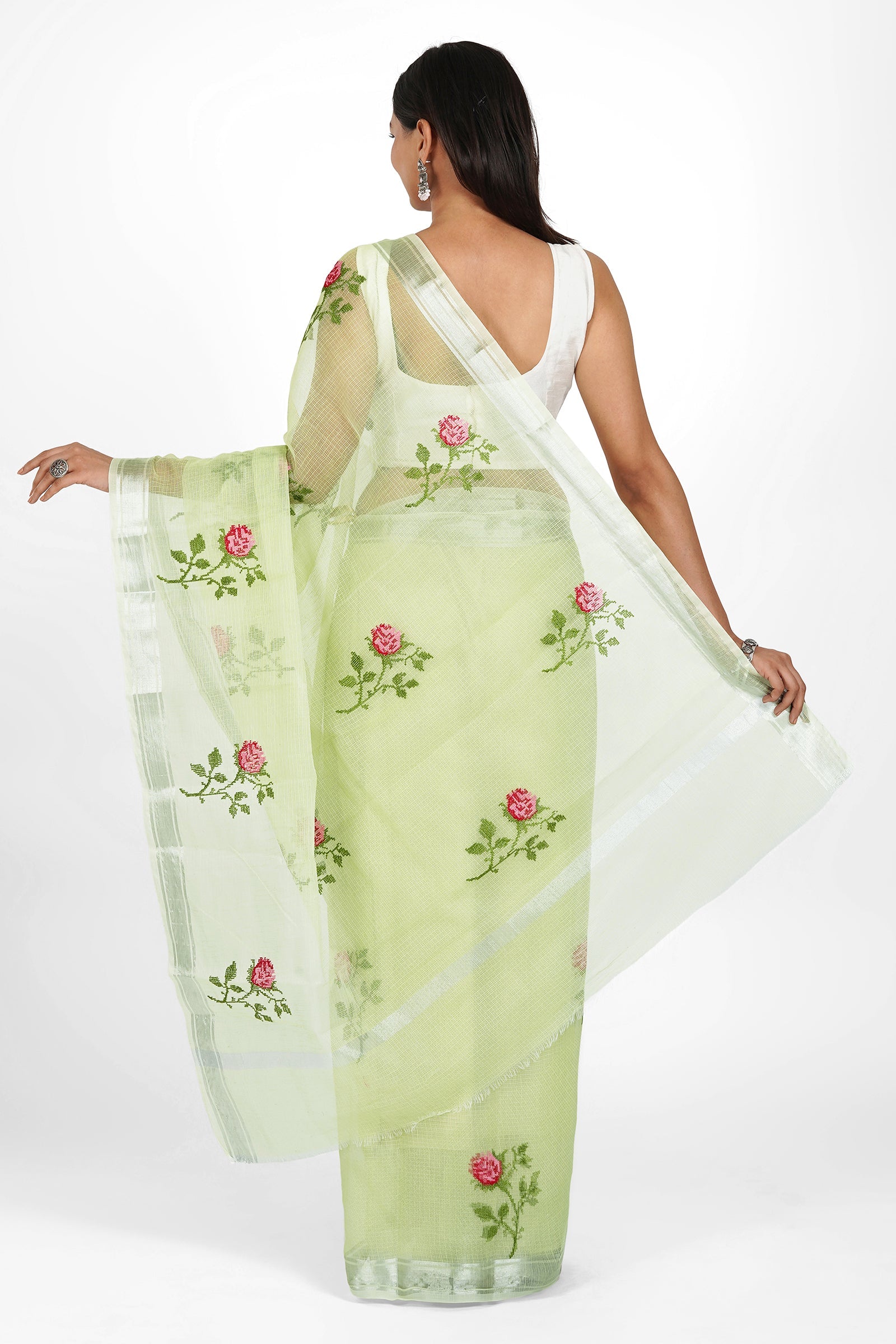 Teejh Jiya Kota Embroidered Saree