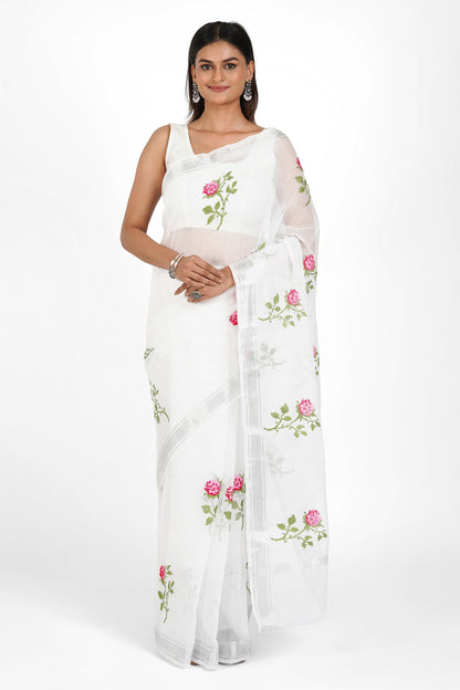 Teejh Riddhi Kota Embroidered Saree