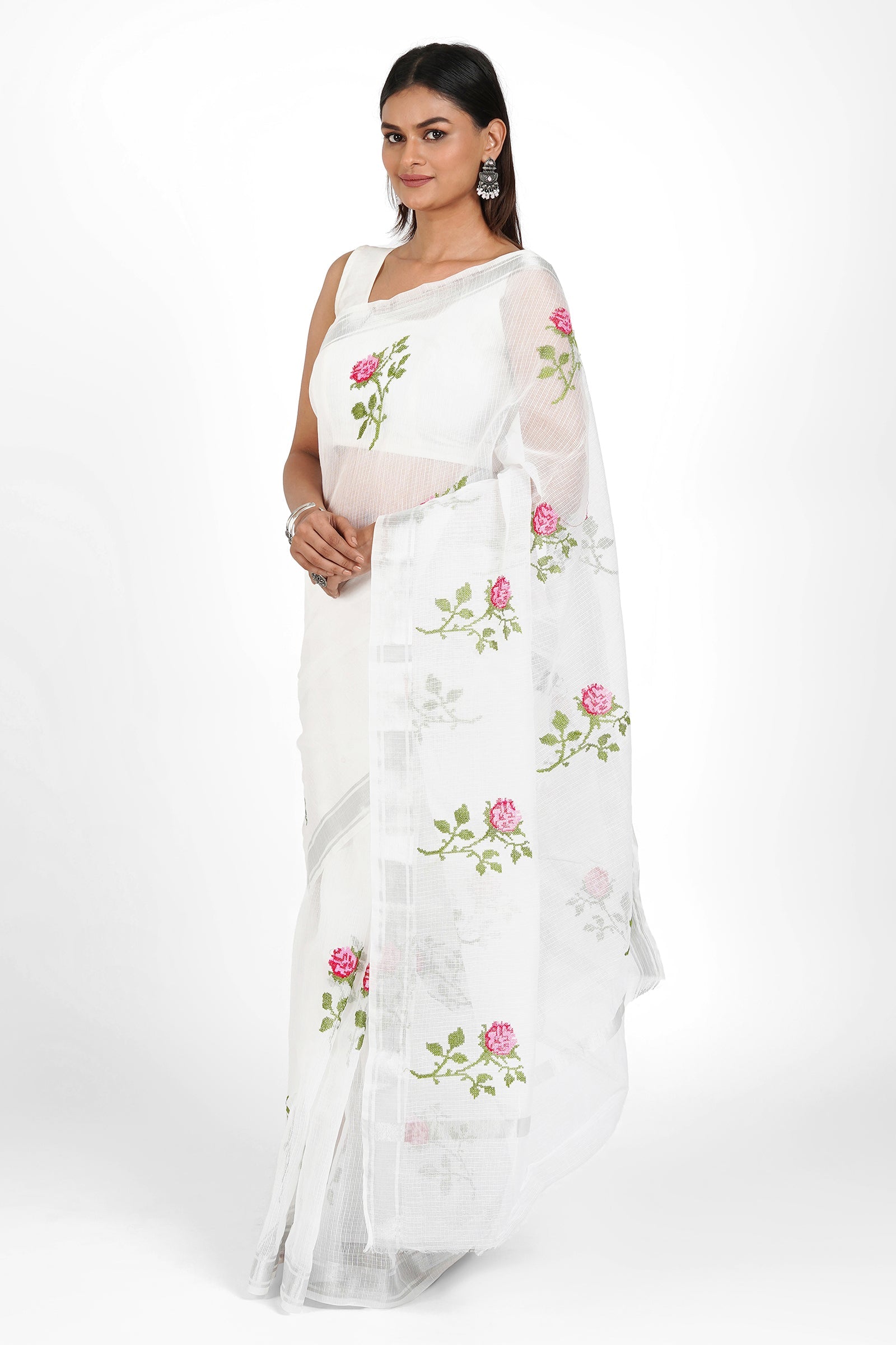 Teejh Riddhi Kota Embroidered Saree