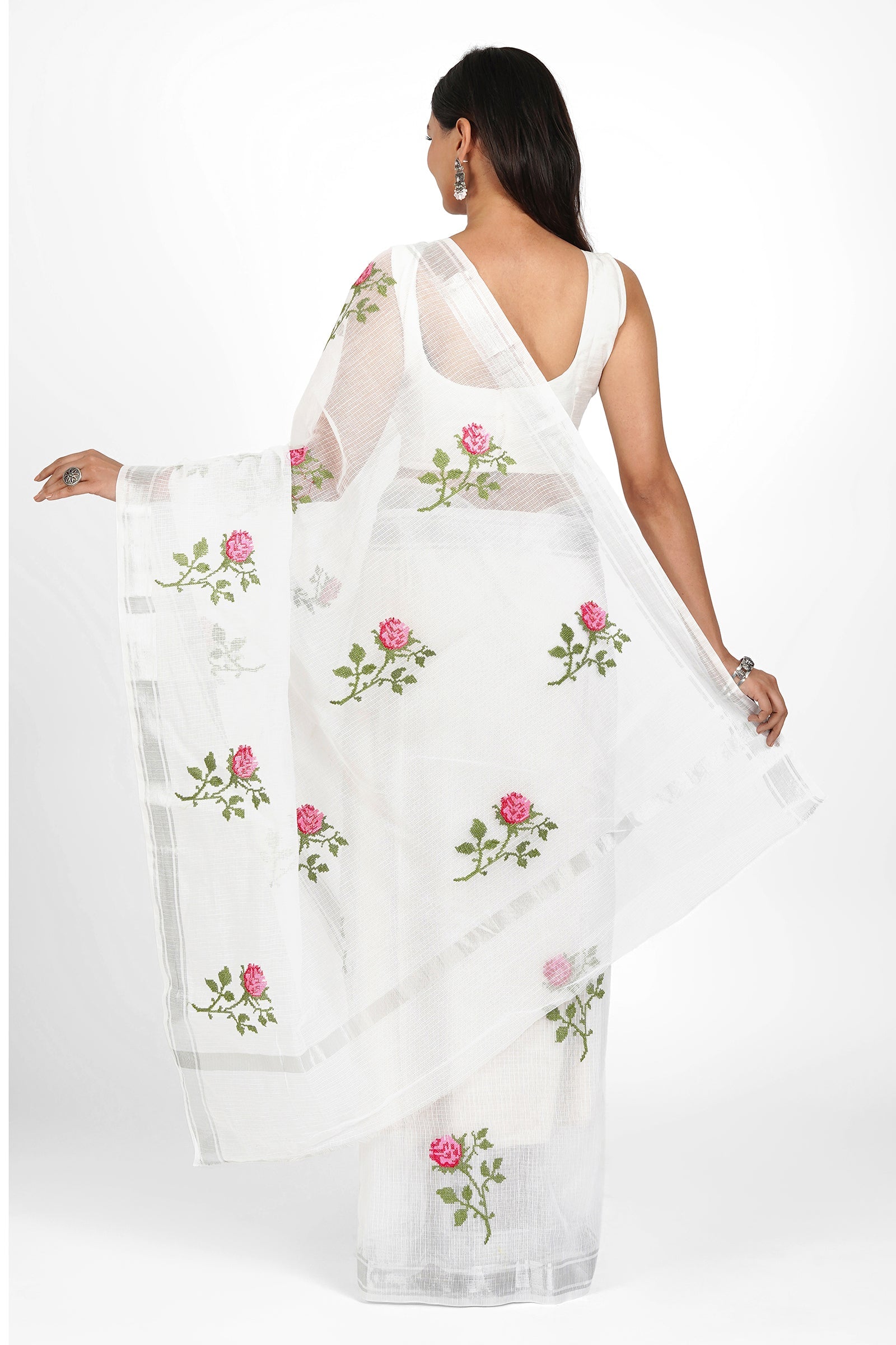 Teejh Riddhi Kota Embroidered Saree