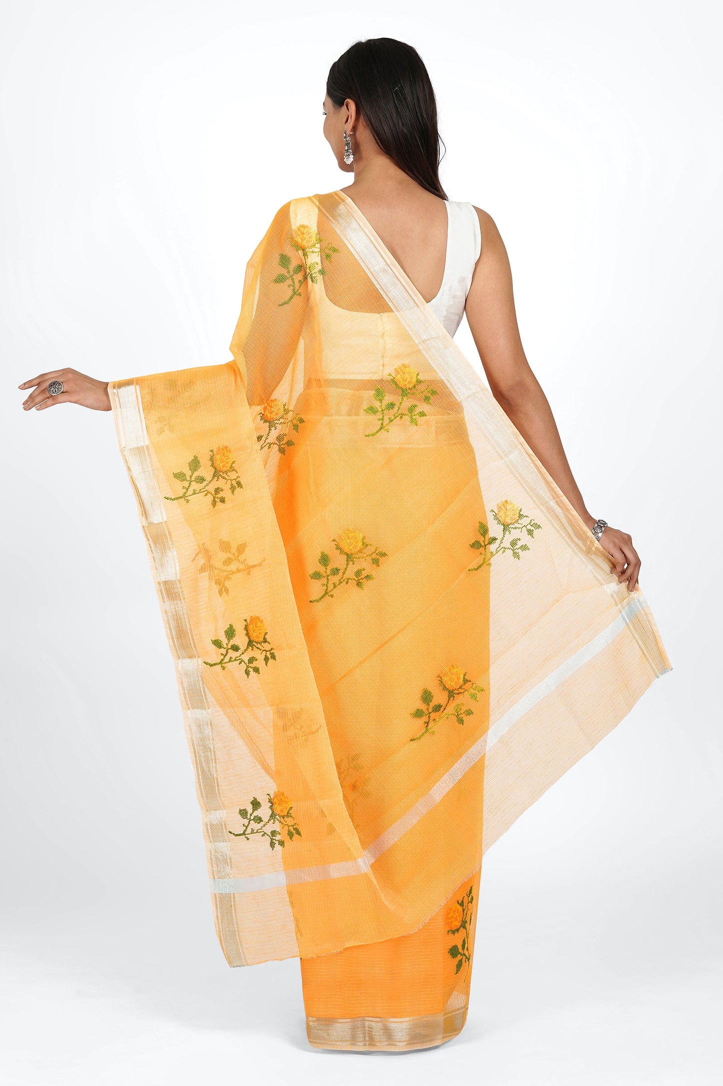Teejh Sriya Kota Embroidered Saree