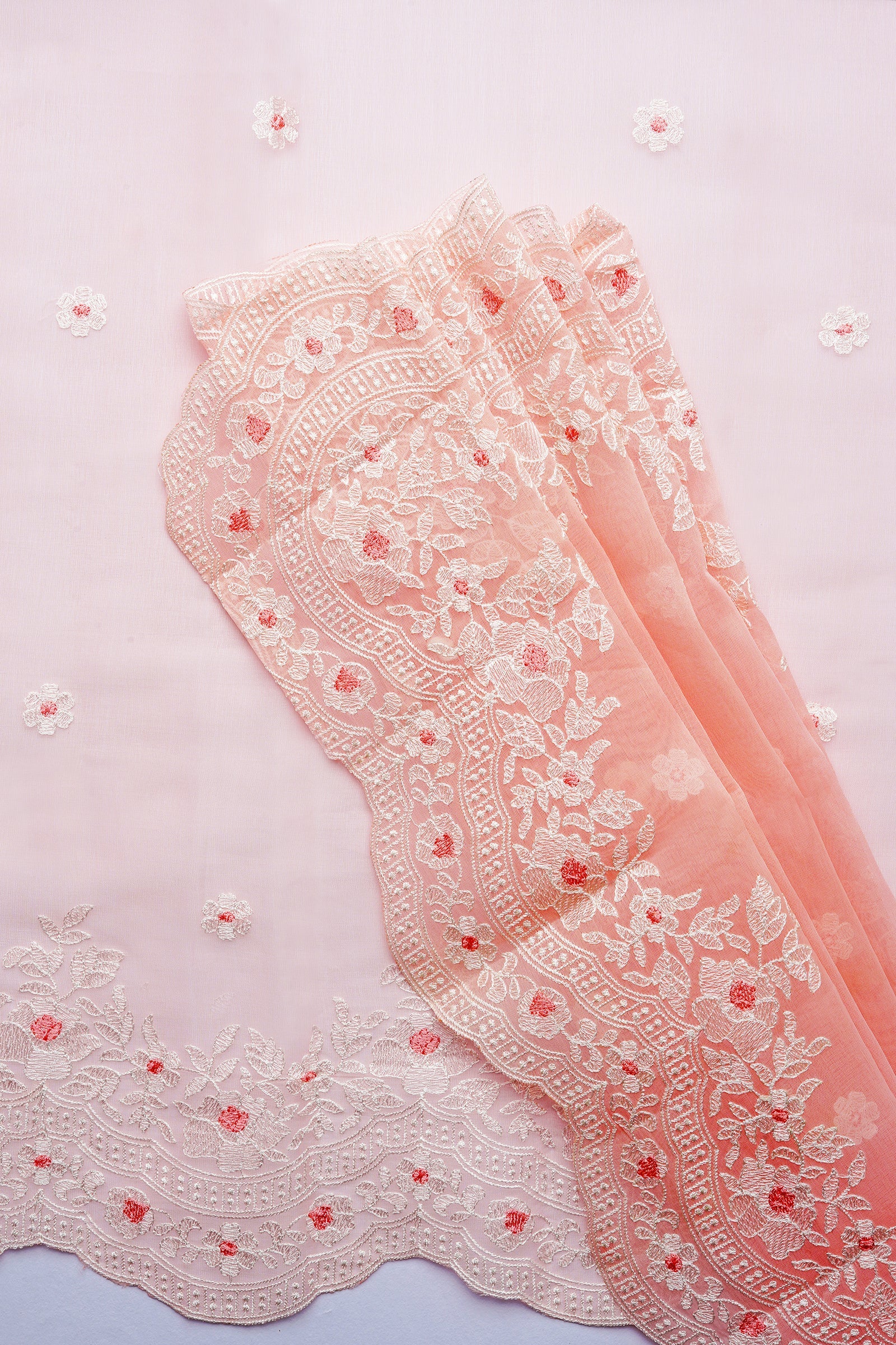 Teejh Tusharika Embroidered Organza Saree
