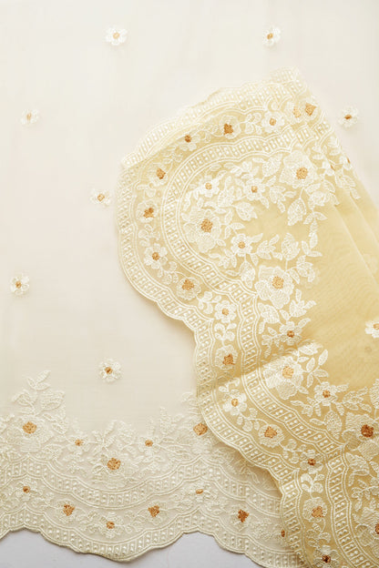 Teejh Sharadi Embroidered Organza Saree