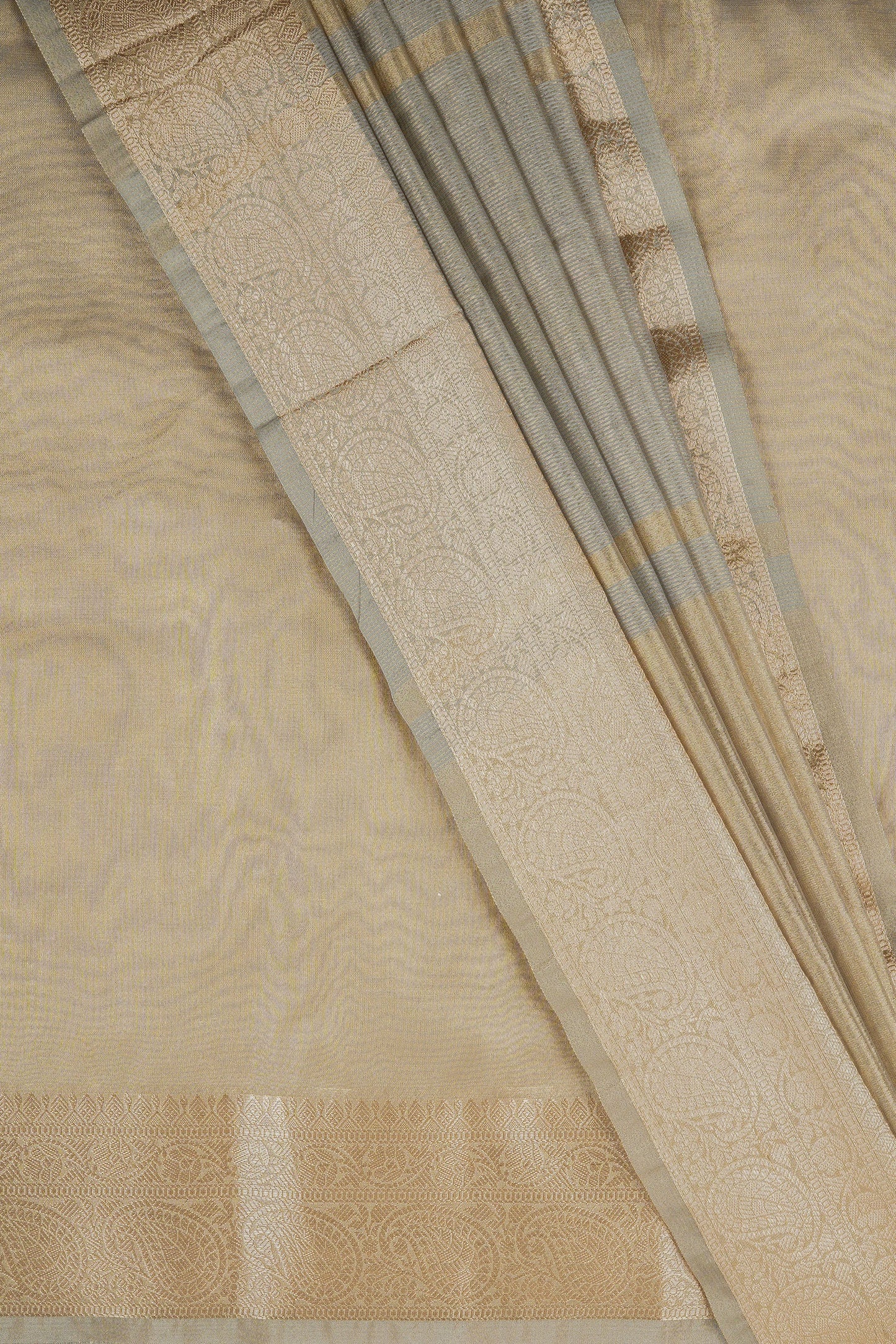 Geetanjali Silver Banarasi Tissue Saree