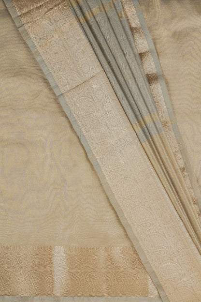 Geetanjali Silver Banarasi Tissue Saree