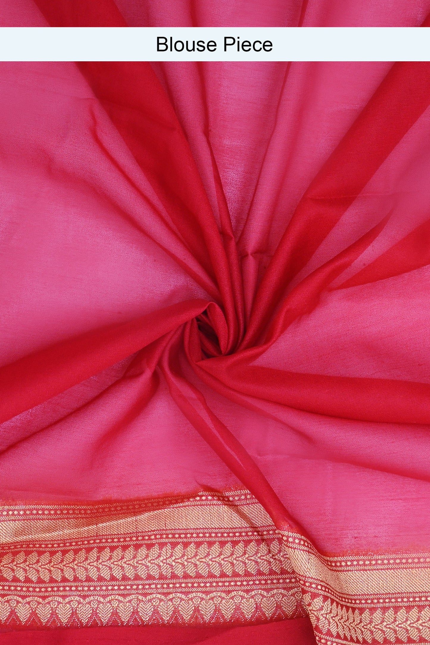 Teejh Dwara Red Banarasi Chiffon Silk Saree