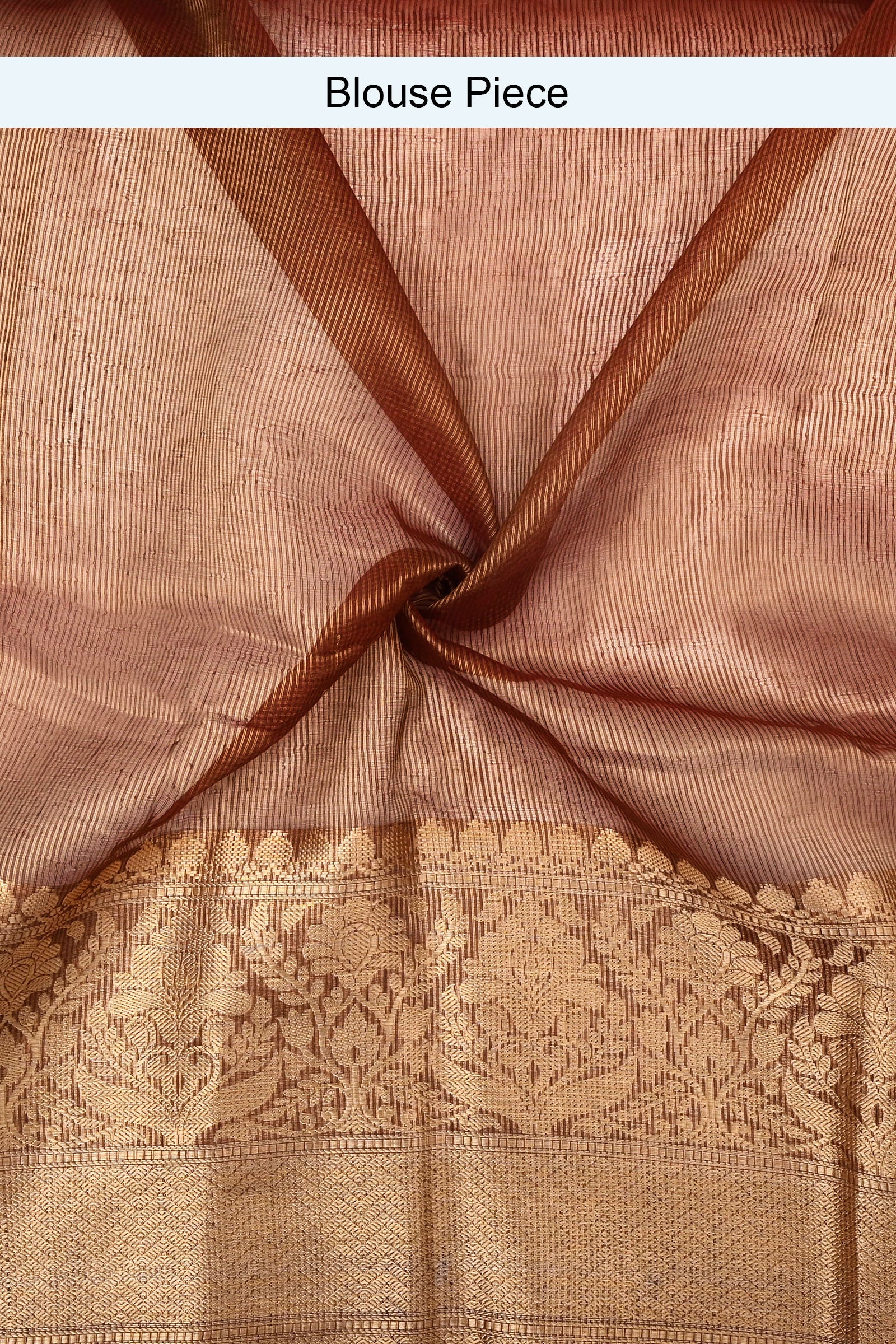 Teejh Darbhanga Maroon Banarasi Silk Linen Saree