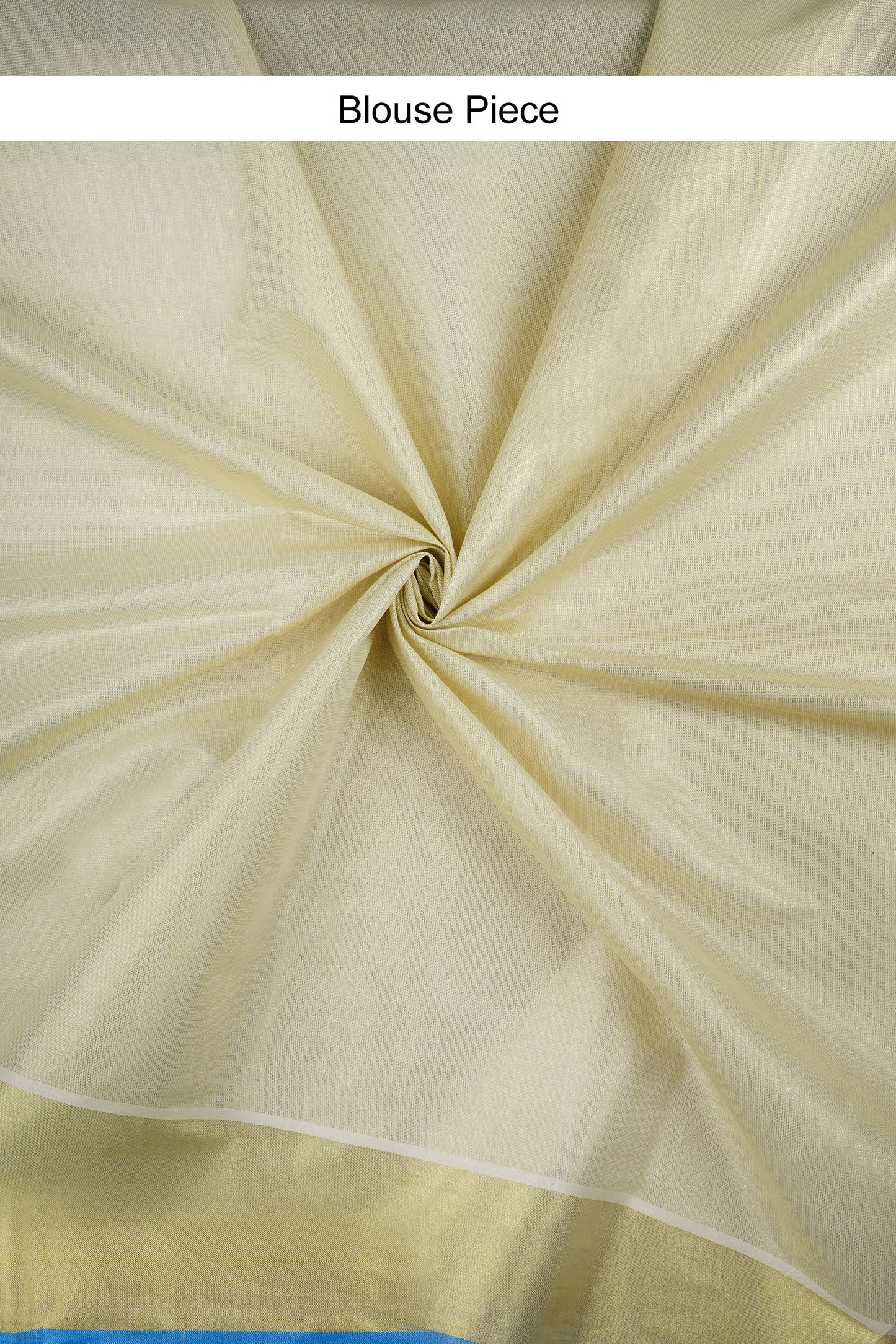 Teejh Dal Kerala Tissue Blue saree