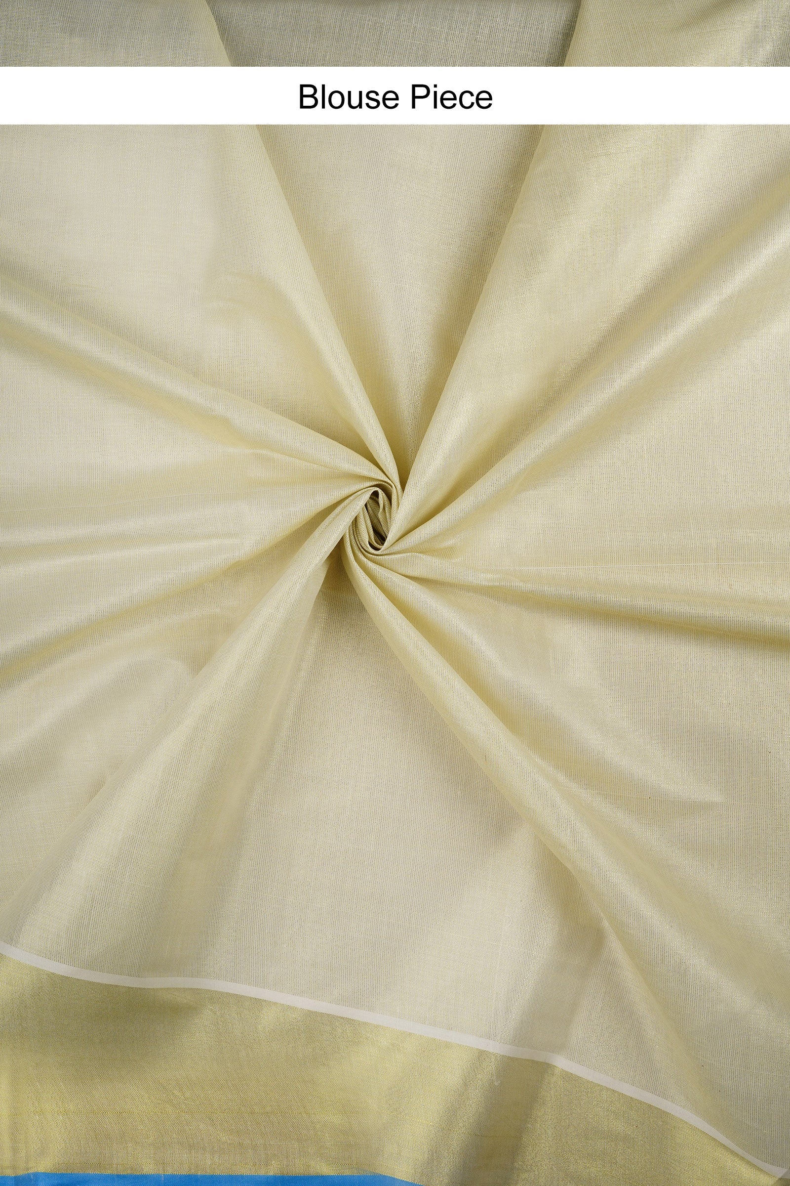 Teejh Dal Kerala Tissue Blue saree