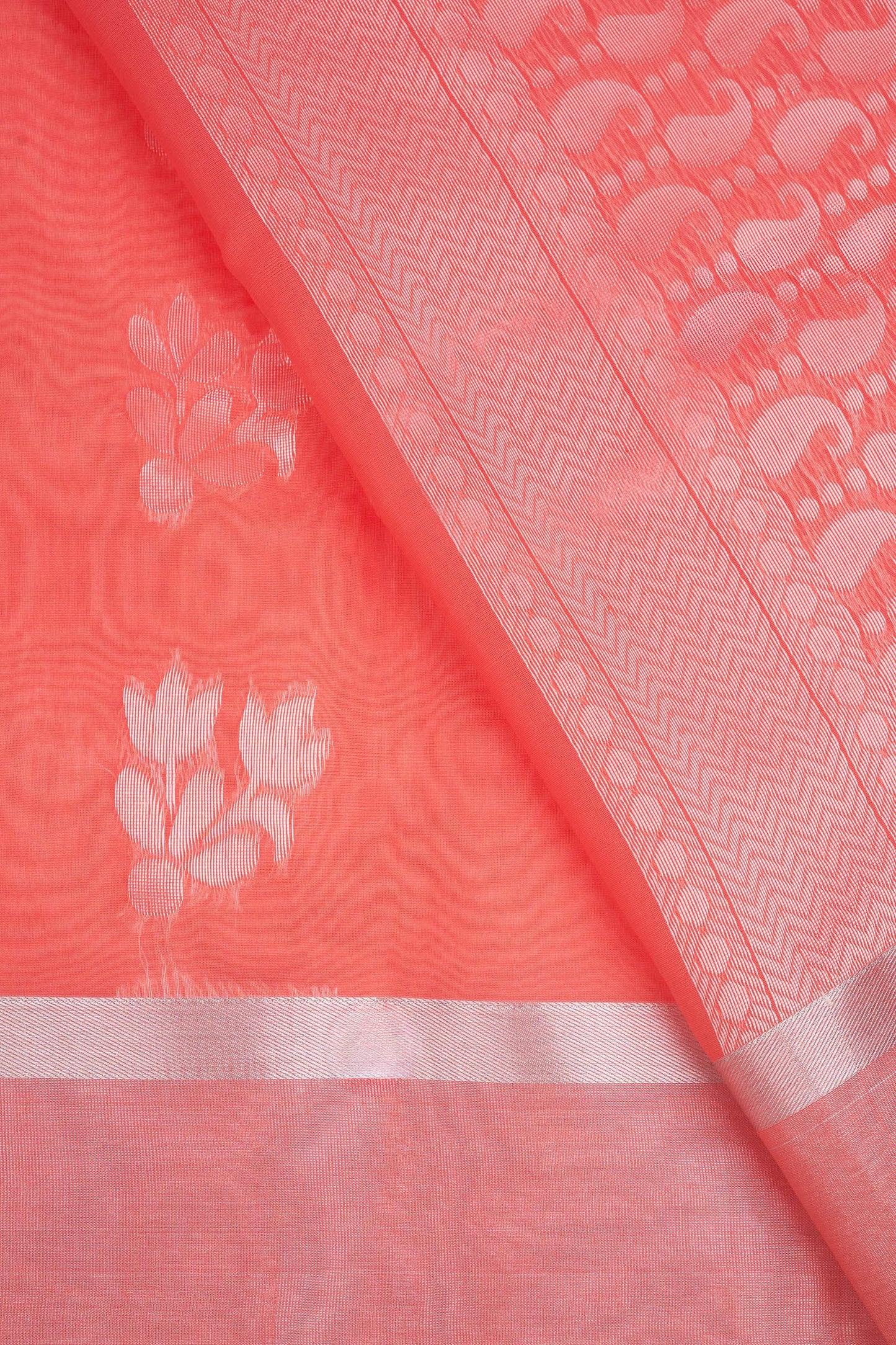 Teejh Pichola Silk Cotton peach saree