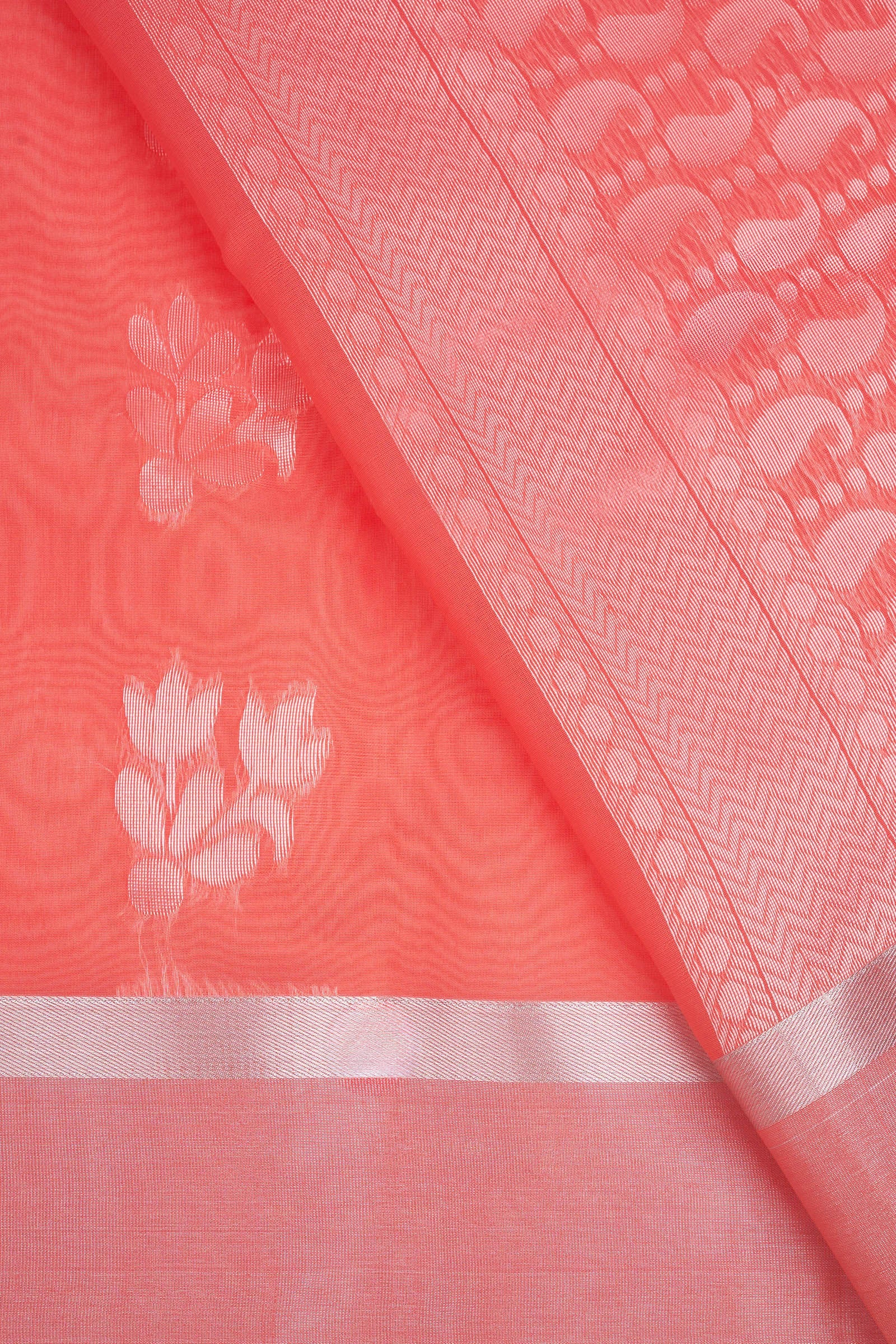 Teejh Pichola Silk Cotton peach saree