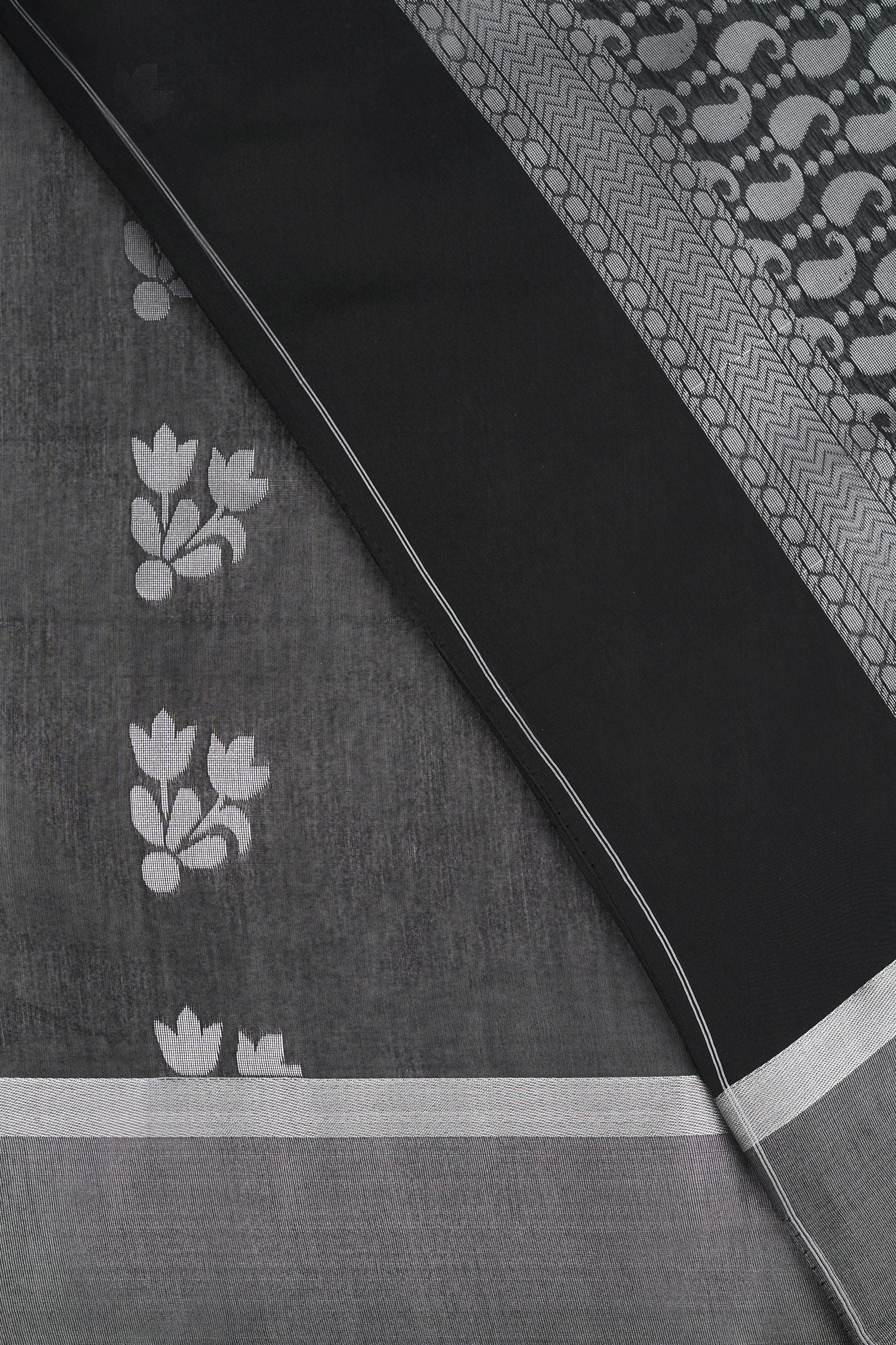 Teejh Fateh  Silk Cotton Black saree