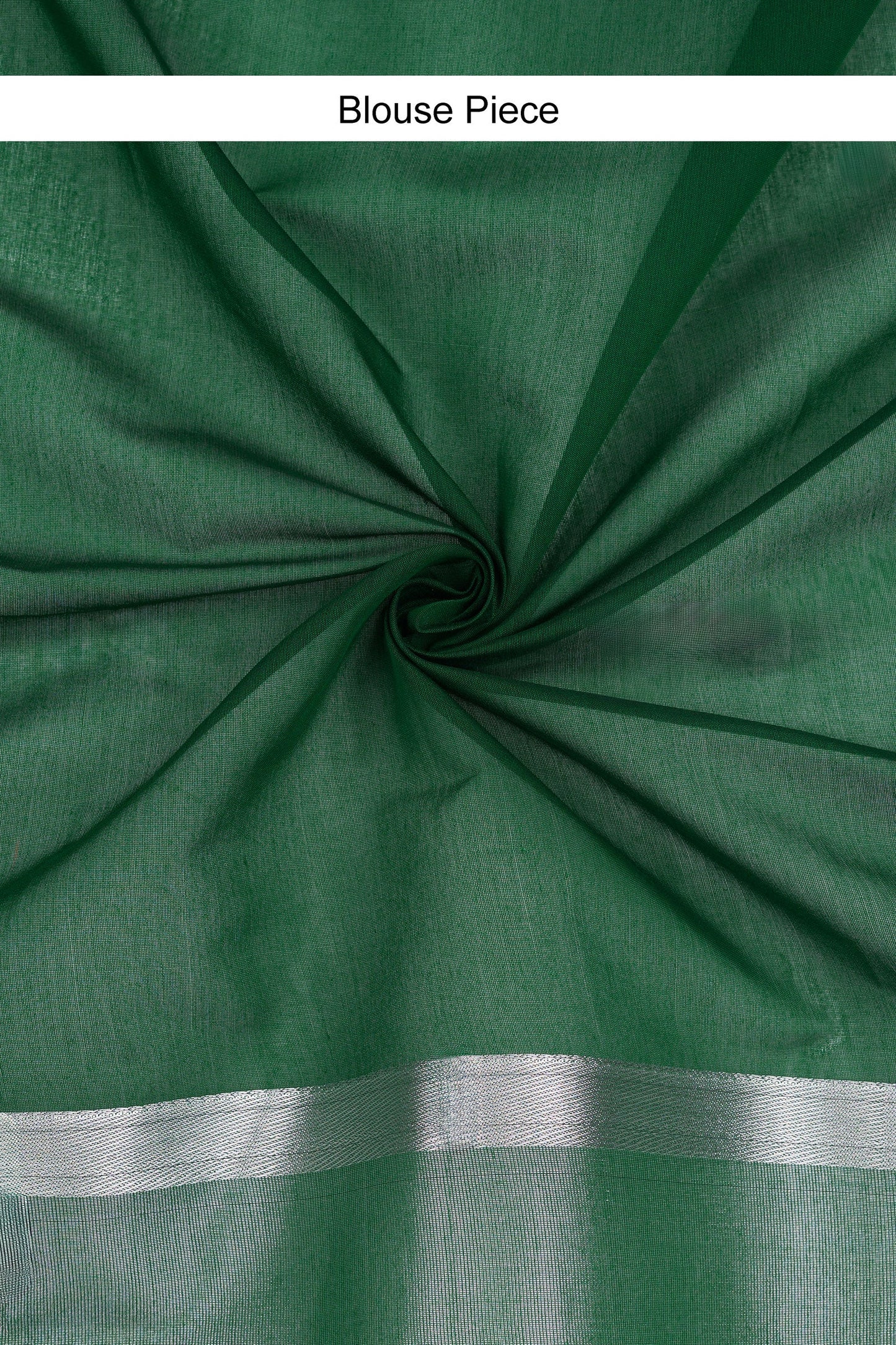 Teejh Chilika Silk Cotton Bottle Green saree