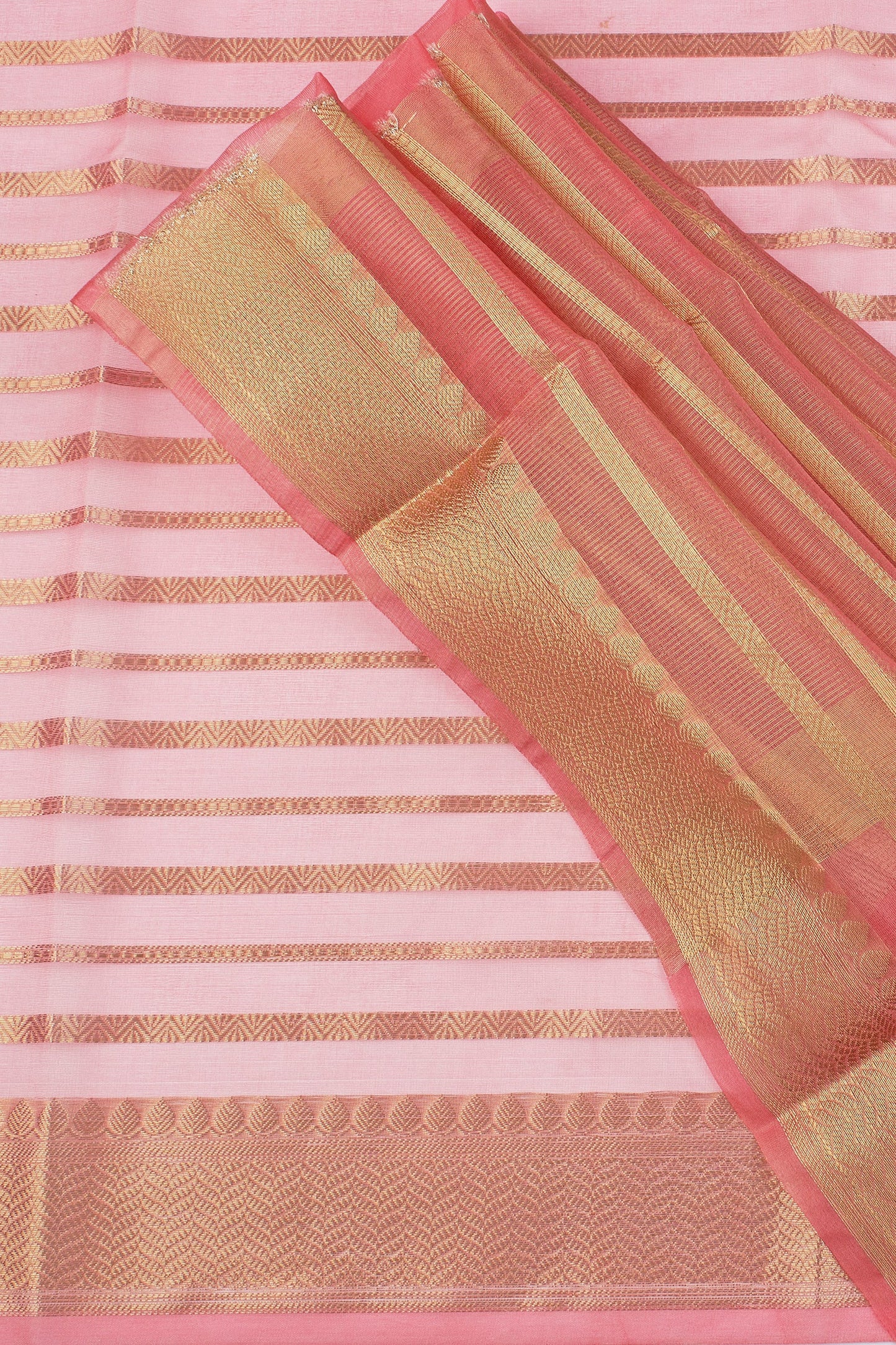 Teejh Sanvi Pink Organza Lining Saree