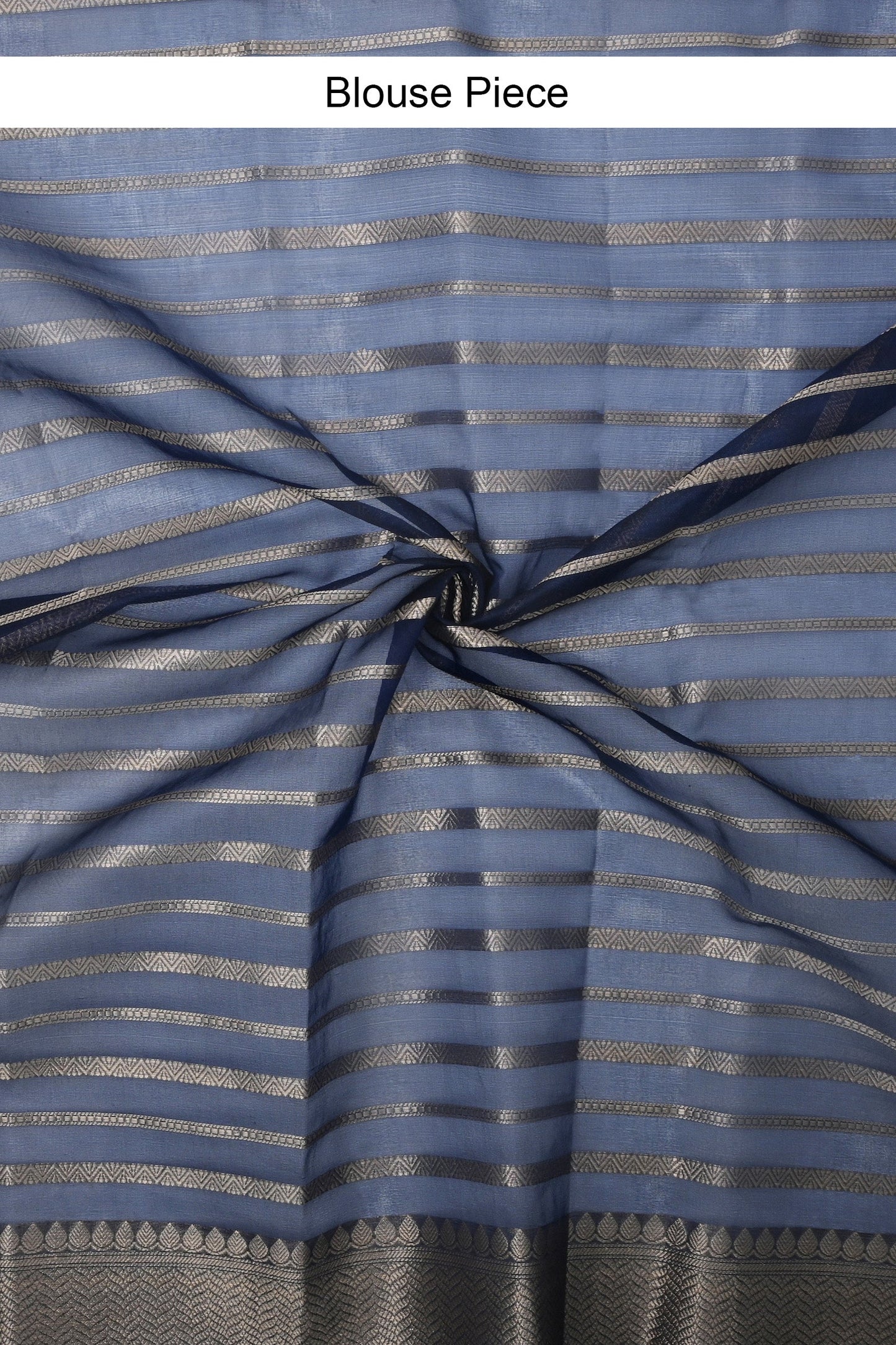 Teejh Nushki Navy Blue Organza Lining Saree