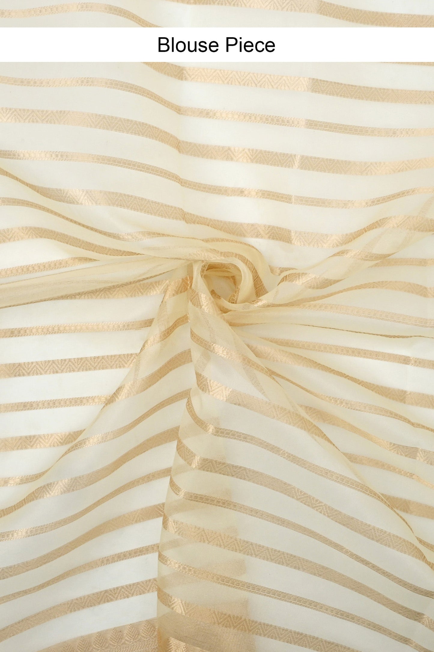 Teejh Bathak Off White Organza Lining Saree