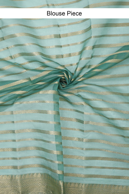 Teejh Mahee Turquoise Organza Lining Saree