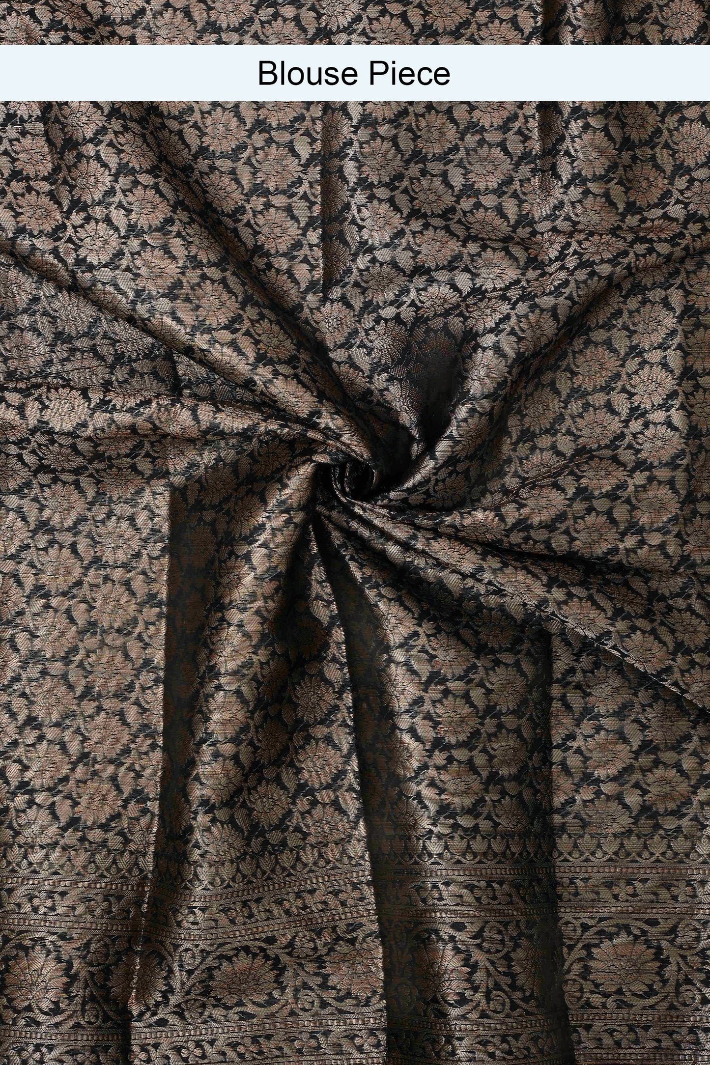 Teejh Sobika Black Chiffon Silk Saree