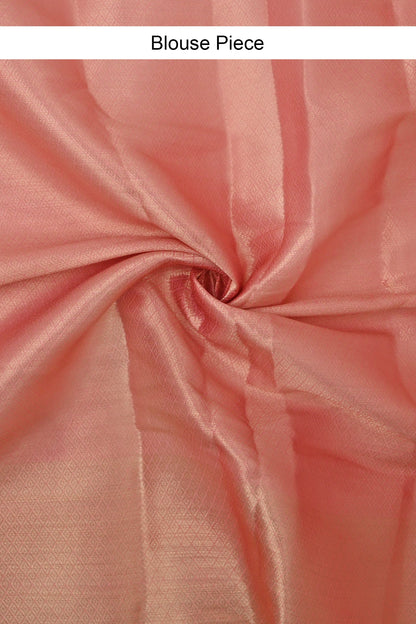 Teejh Shreeti Pink Banarasi Semi Chiffon Warm Silk Saree