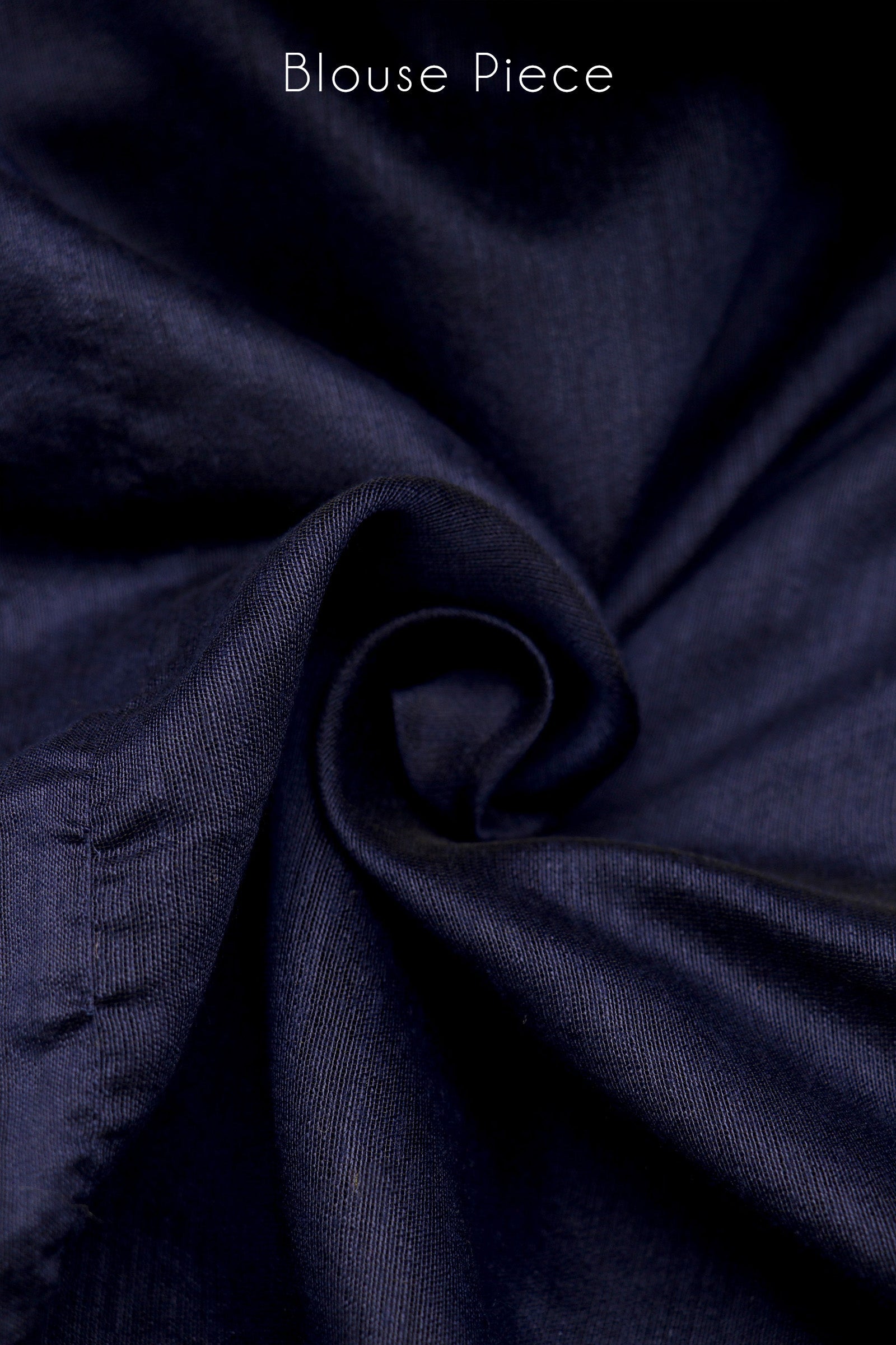 Teejh Indigo Blue Box Handloom Sequin Saree