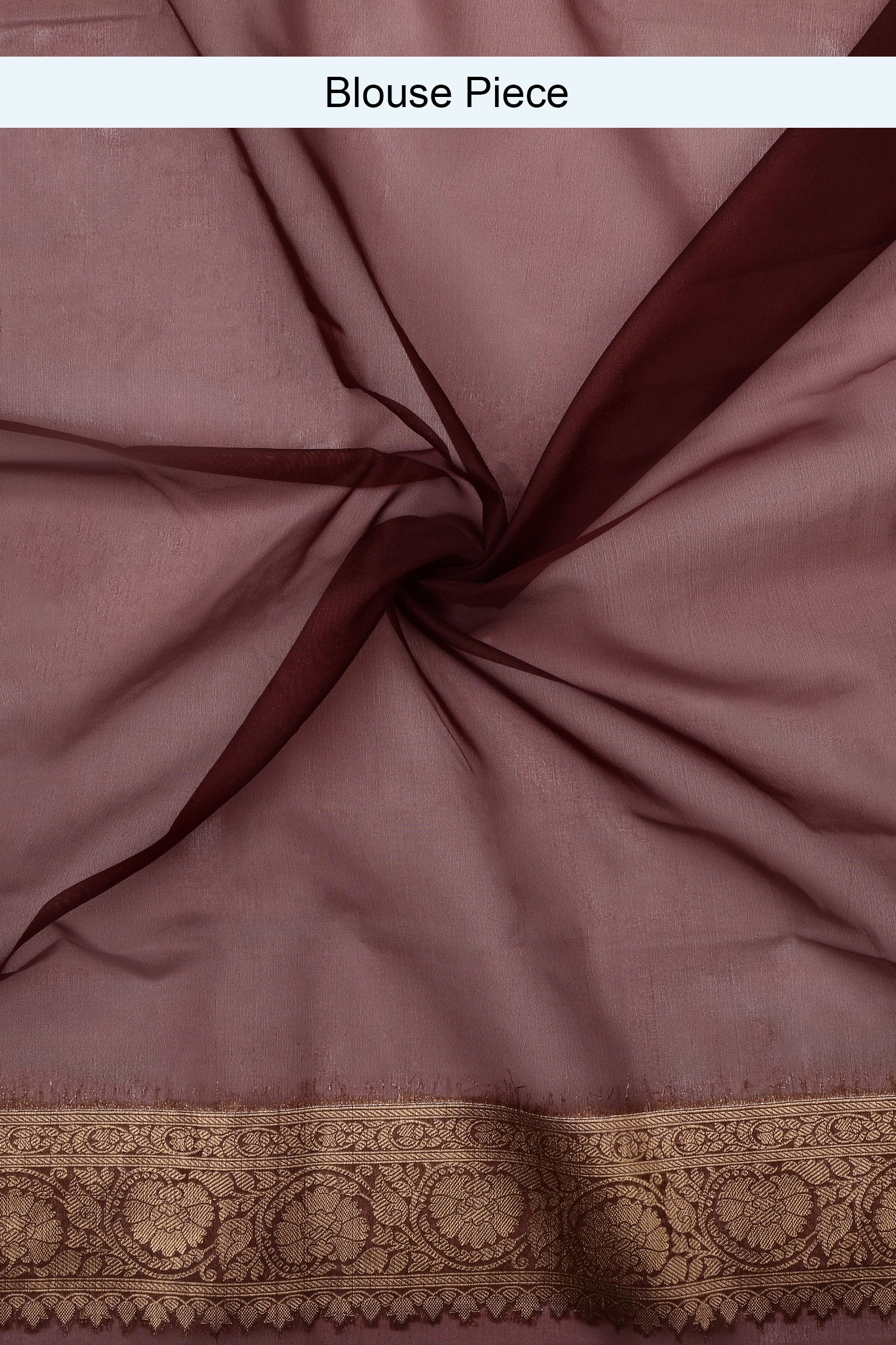 Teejh Shivi Maroon Banarasi Semi Kora Silk