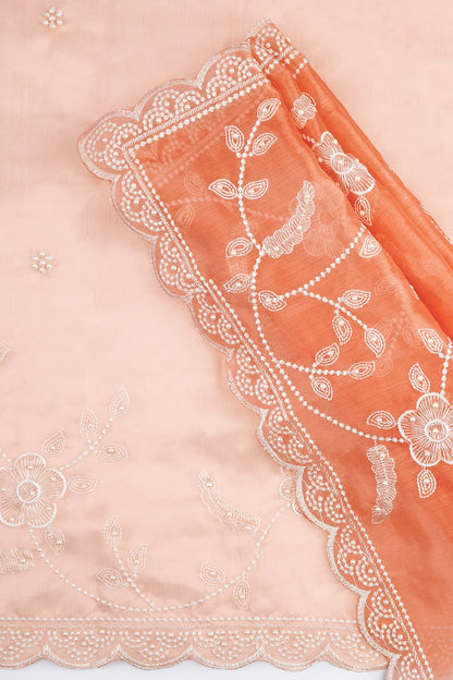 Teejh Urmisha Coral Organza Saree