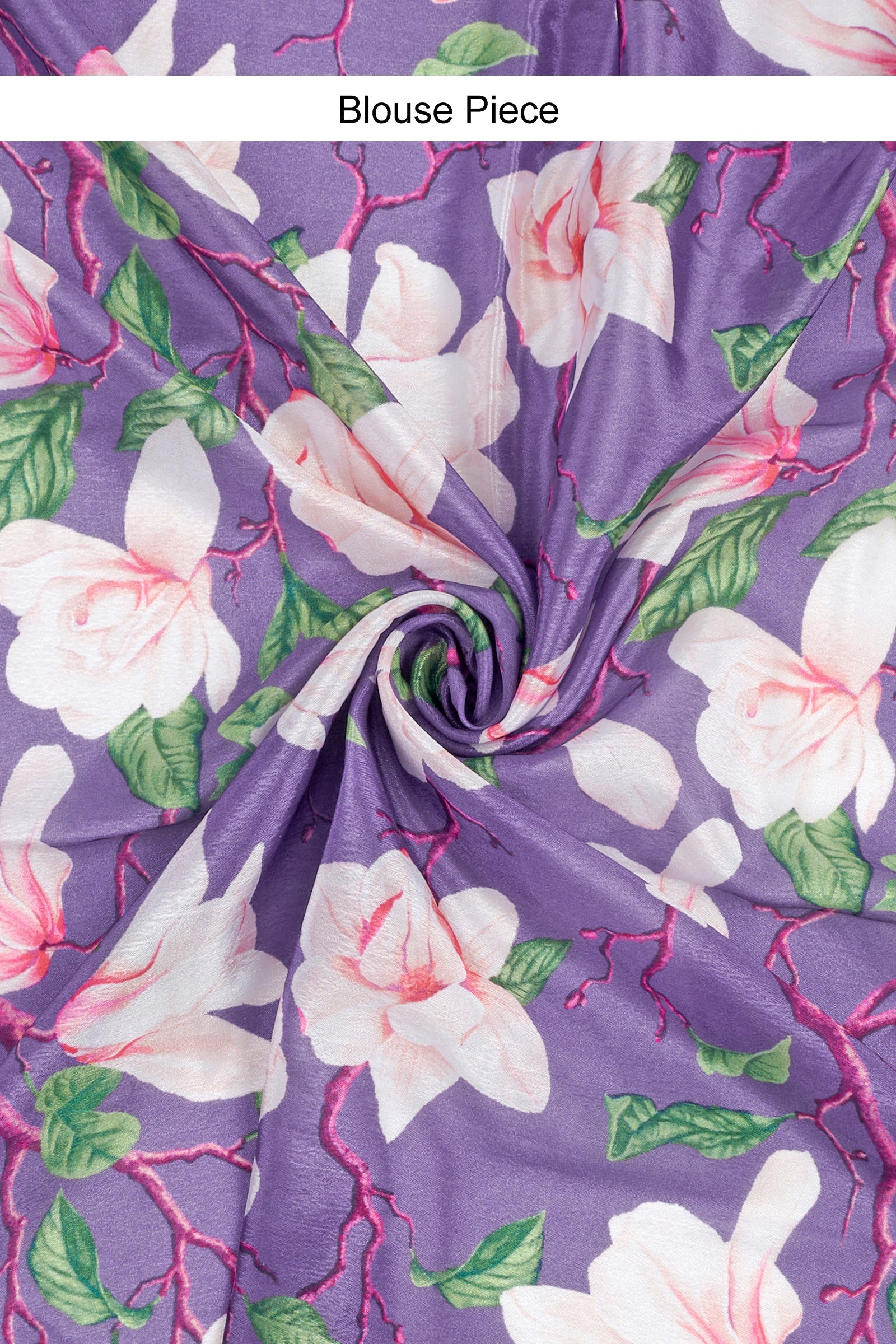 Teejh Teertha Purple Shimmer Tissue Saree