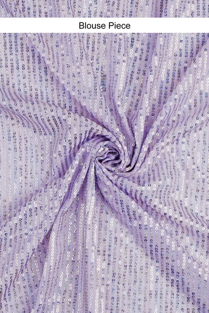 Teejh Ujwal Lavender Georgette Saree