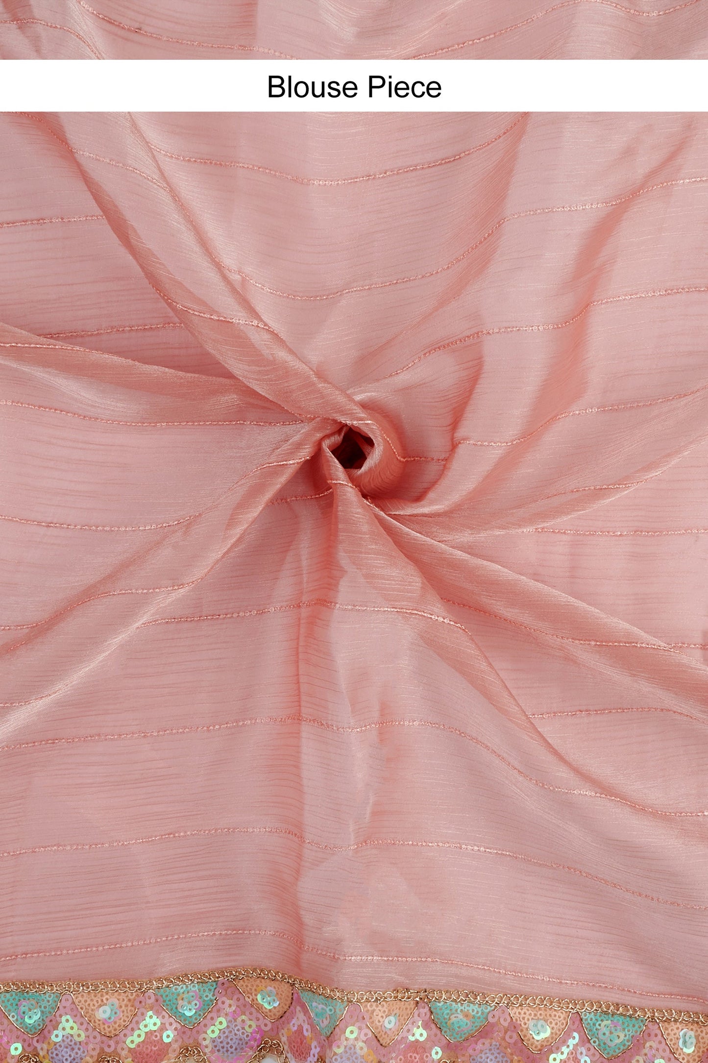 Teejh Rangeen Pink Shimmer Tissue Saree