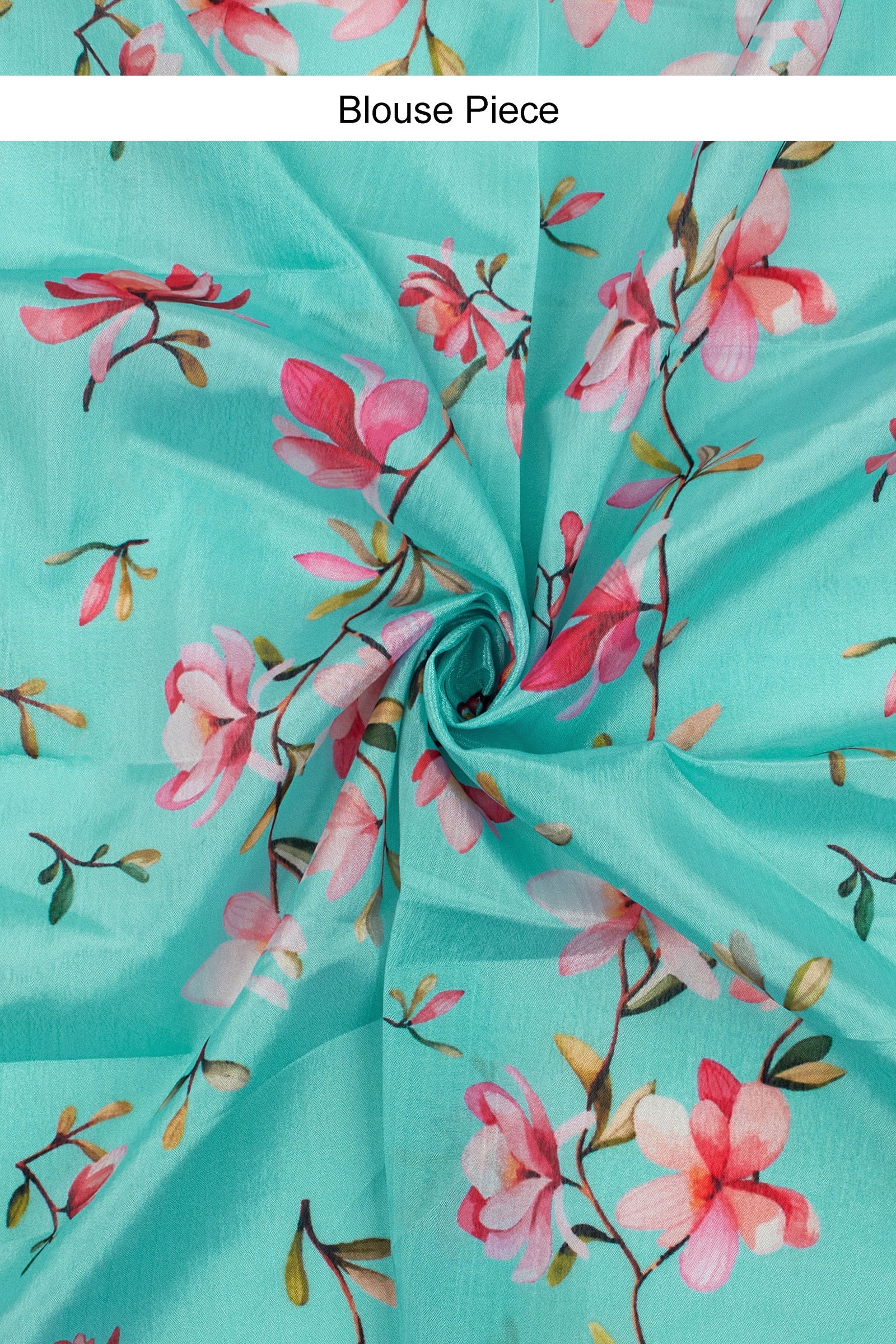 Teejh Dilbar Turquoise Georgette Saree