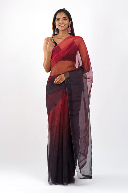 Teejh Aadhuri Ombre Organza Saree