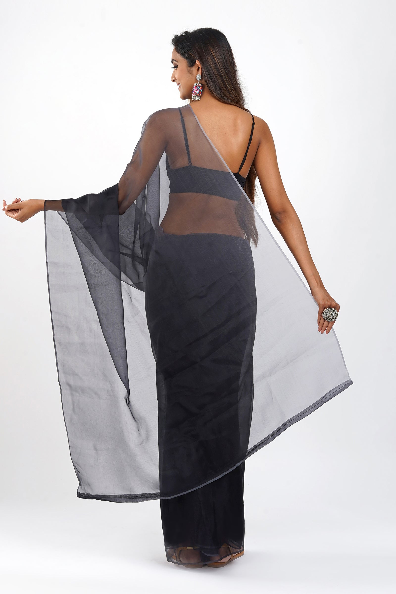 Teejh Samar Ombre Organza Saree