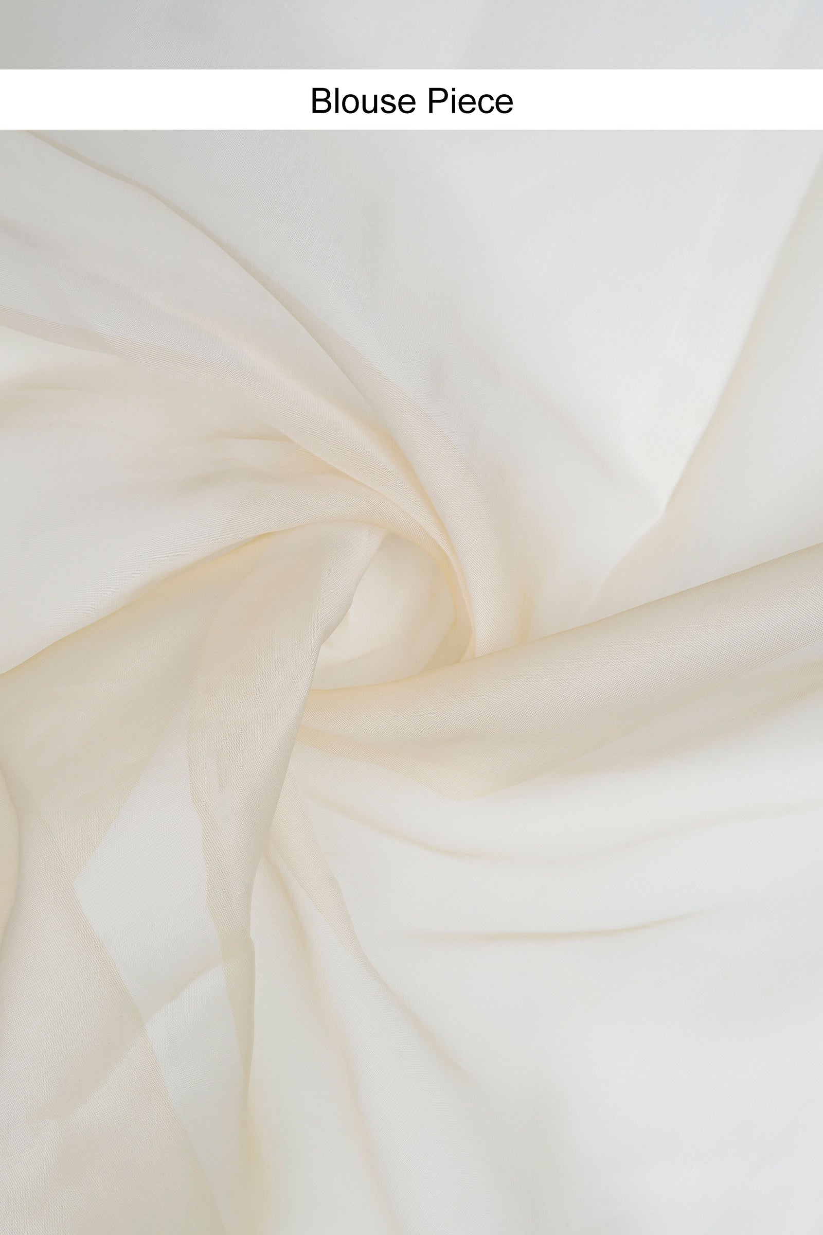 Teejh Aakruti Cream Sequin Embroidery Organza Saree