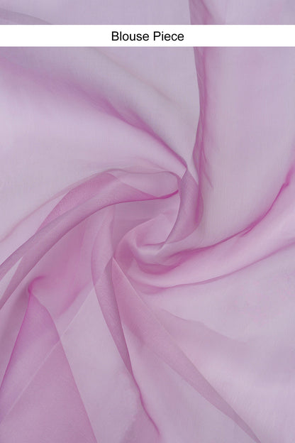 Teejh Eeshta Onion Pink Sequin Embroidery Organza Saree