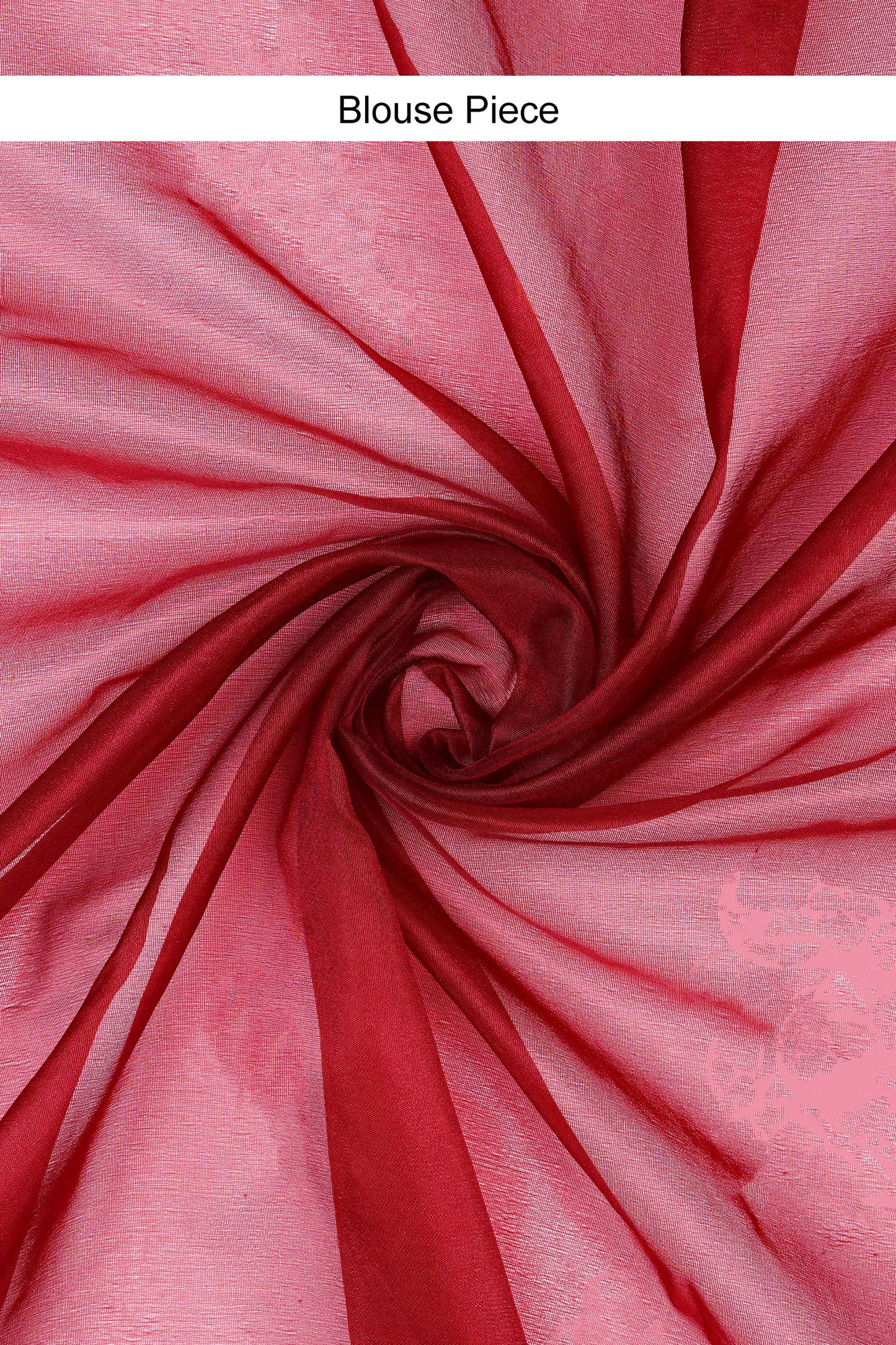 Teejh Iylia Dark Red Sequin Embroidery Organza Saree