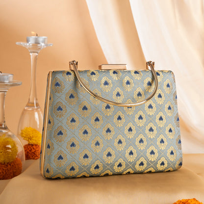Teejh Shreyansha Brocade Clutch