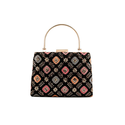 Teejh Tara Phulkari Threadwork Clutch