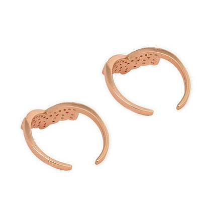 Crown Rose Gold 925 Silver Toe Ring