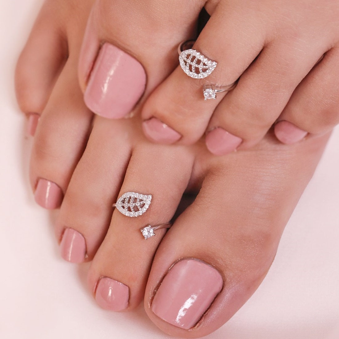 Leaf Style 925 Silver Toe Ring