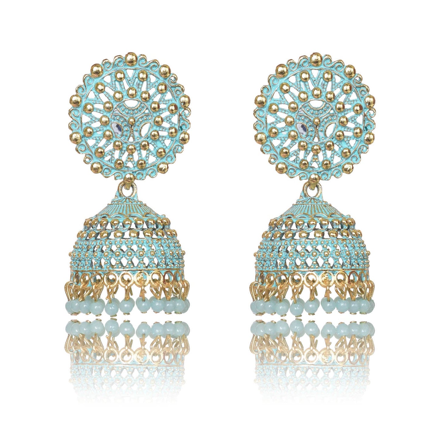 Ethnic Oxidised Jhumka Earring, Long Hangings Traditional Alloy Jhumki Earrings for Women & Girls