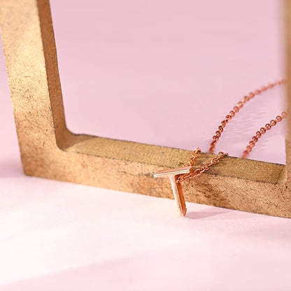 Timeless T Initial Necklace