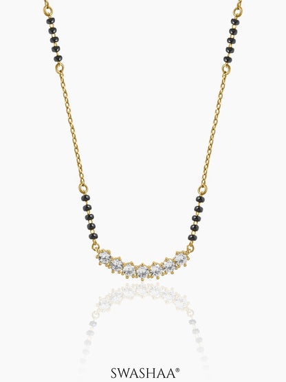 Tanisi Diamond Bar 18K Gold Plated Mangalsutra