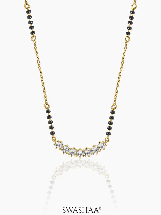 Tanisi Diamond Bar 18K Gold Plated Mangalsutra