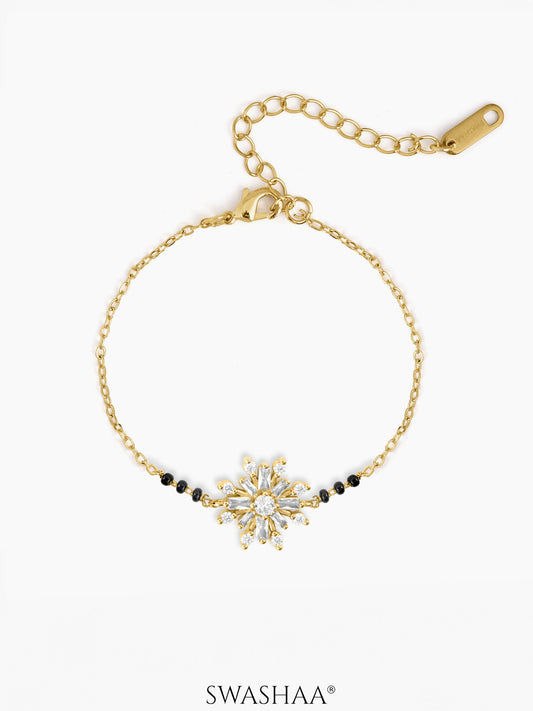 Tara Starbrust Pendant 14K Gold Plated Mangalsutra Bracelet