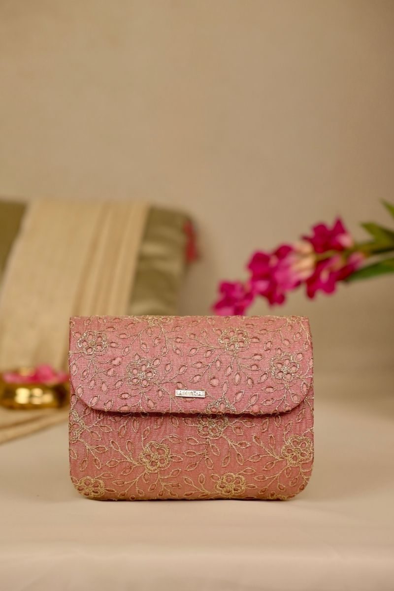AMYRA - Tarang Flapover Bag - Pink